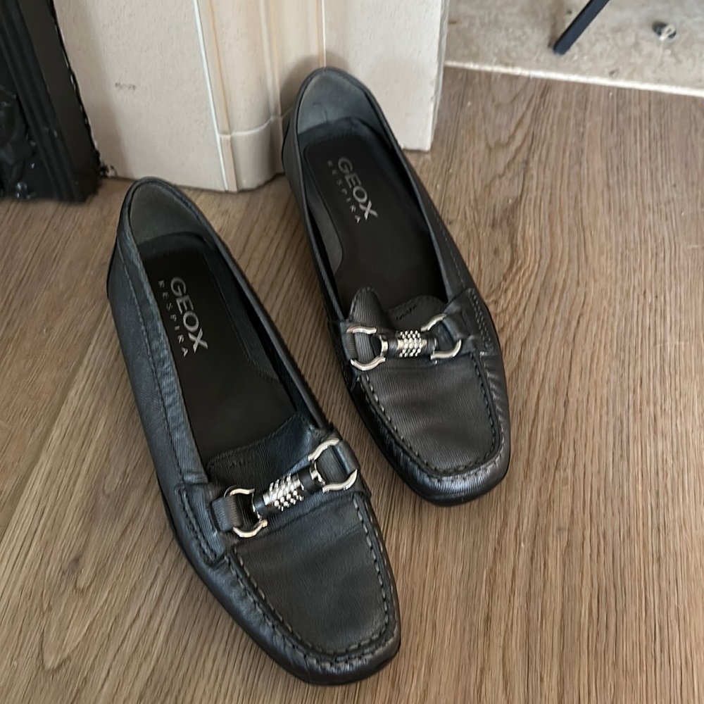 Geox Respira mettalic silver driving moc 🌿